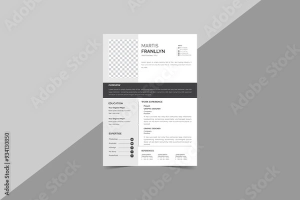 Obraz Resume Template
