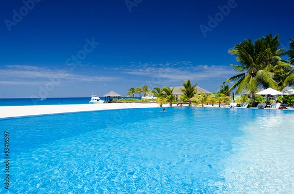 Obraz Swimming pool in Malediven