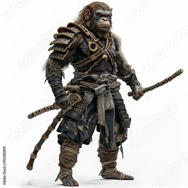 Obraz Anime Monkey Warrior