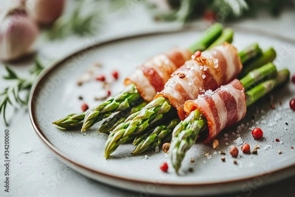Obraz bacon-wrapped asparagus