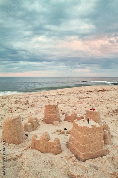 Obraz sand castle on the beach