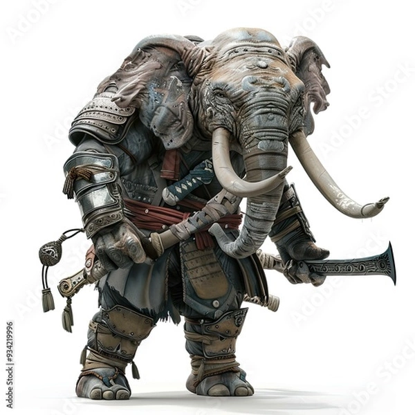 Obraz Anime Elephant Warrior