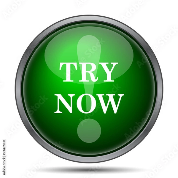 Fototapeta Try now icon