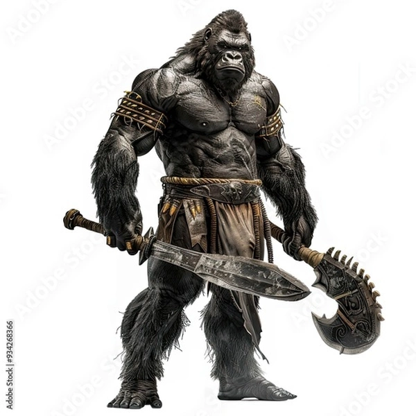 Obraz Anime Gorilla Warrior