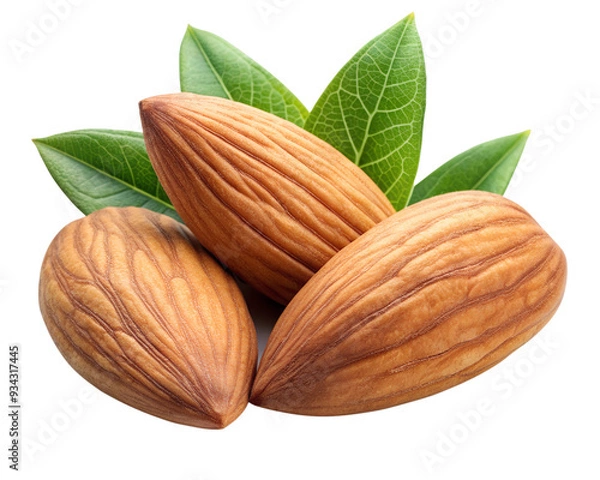 Fototapeta almonds isolated on transparent background png