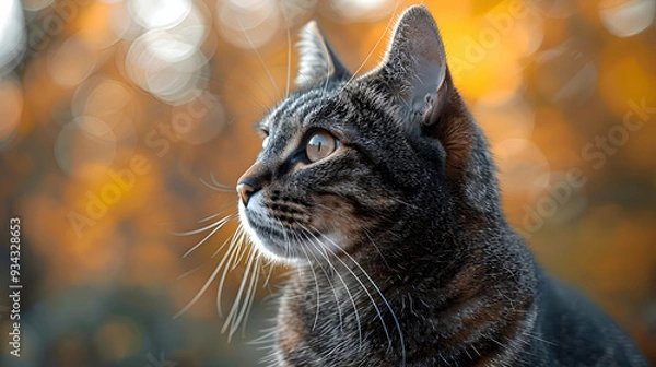 Fototapeta Amazon Black Agouti face, its fur and whiskers detailed with a blurred background