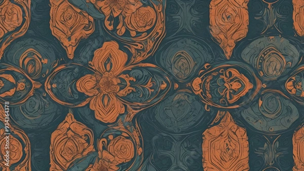 Obraz Rough texture background using 3 colors, blending smoothly yet distinctly, with visible gradients and variations.