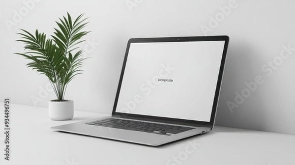 Obraz Untouched laptop mockup