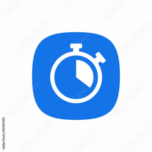 Fototapeta stopwatch timer clock icon sign