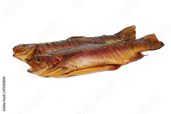 Obraz smoked fish, geräucherte forelle