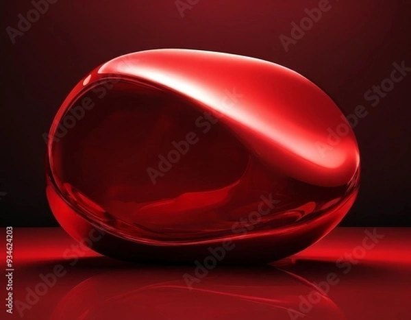 Fototapeta red object on surface