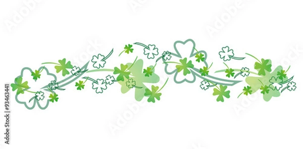 Fototapeta Kleeblätter Banner