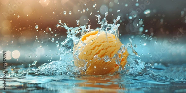 Obraz orange in water splash