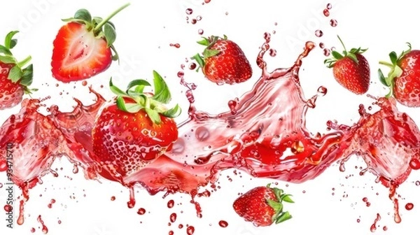 Obraz Strawberry Splash