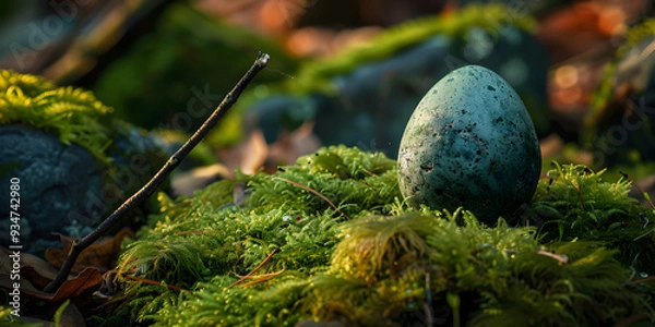 Obraz Vibrant Easter Eggs Adorned with Intricate