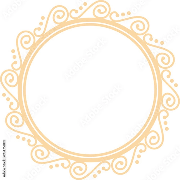 Fototapeta Decorative Circle Frame Elegant Element