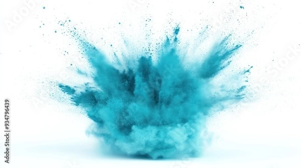 Obraz Blue Powder Explosion