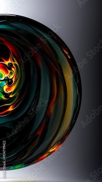 Obraz the beauty of artificial planets with colorful surfaces