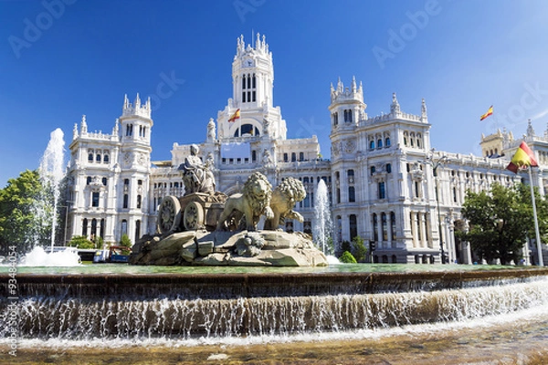Fototapeta Cibeles Fountain - a fountain in the square of the same name in