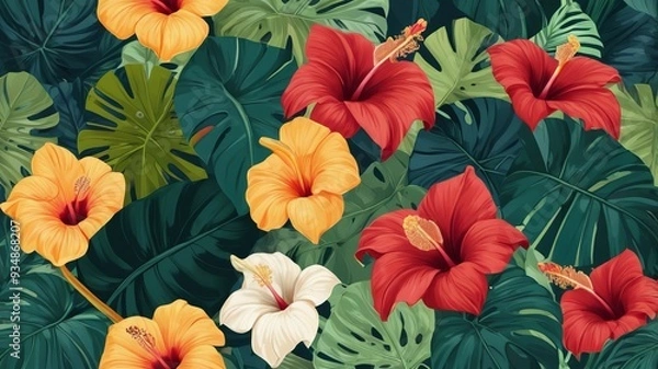 Obraz Seamless pattern, floral pattern