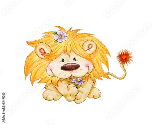 Fototapeta Cute lion