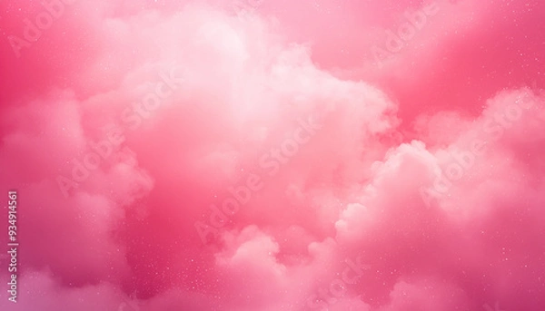 Obraz Night sky nebula in pink color galaxy backdrop generated by AI