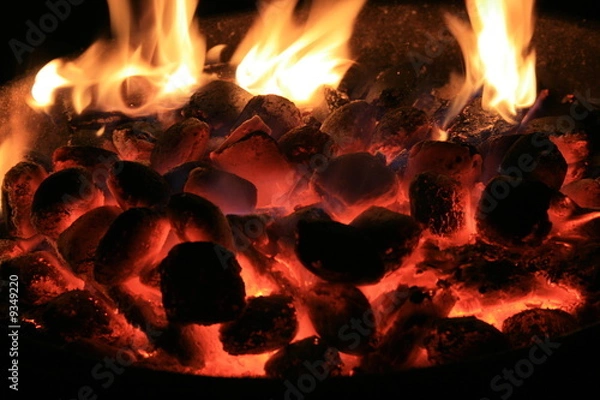Obraz glühende Kohlen 1