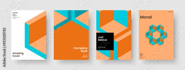 Fototapeta Isolated Poster Template. Abstract Report Layout. Creative Business Presentation Design. Brochure. Flyer. Background. Book Cover. Banner. Advertising. Pamphlet. Journal. Portfolio. Brand Identity
