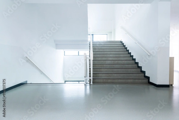Obraz Modern staircase in school building