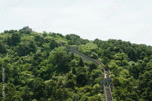 Fototapeta The Great Wall of China was built over centuries by China's emperors