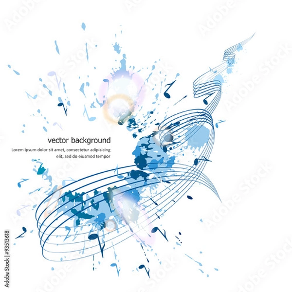 Obraz Abstract musical background