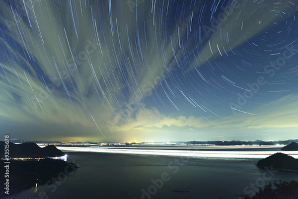 Obraz 星景　五色台より木沢湾
