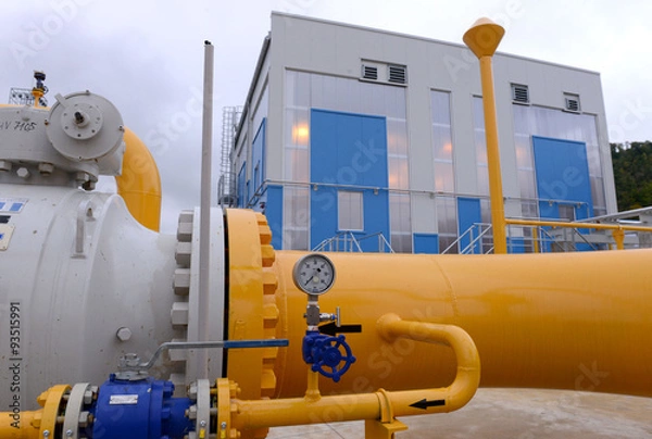 Obraz Gas storage and pipeline 