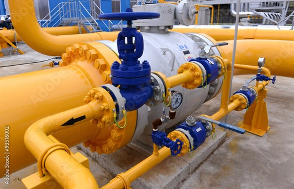 Obraz Gas storage and pipeline 