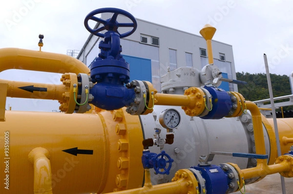 Obraz Gas storage and pipeline 