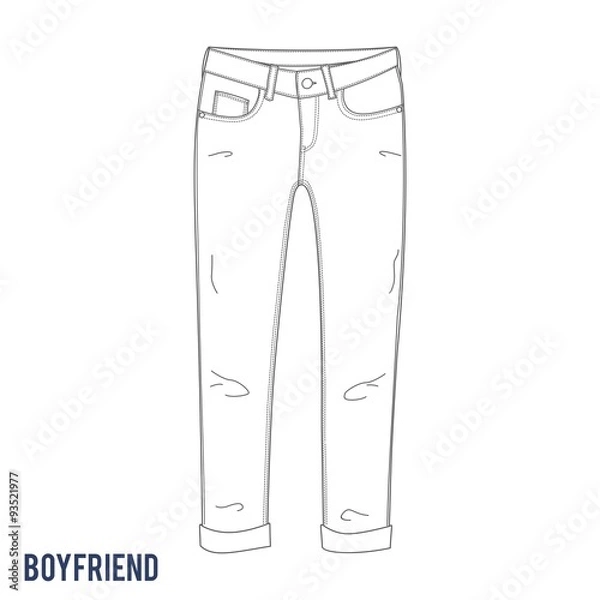 Obraz boyfriend jeans