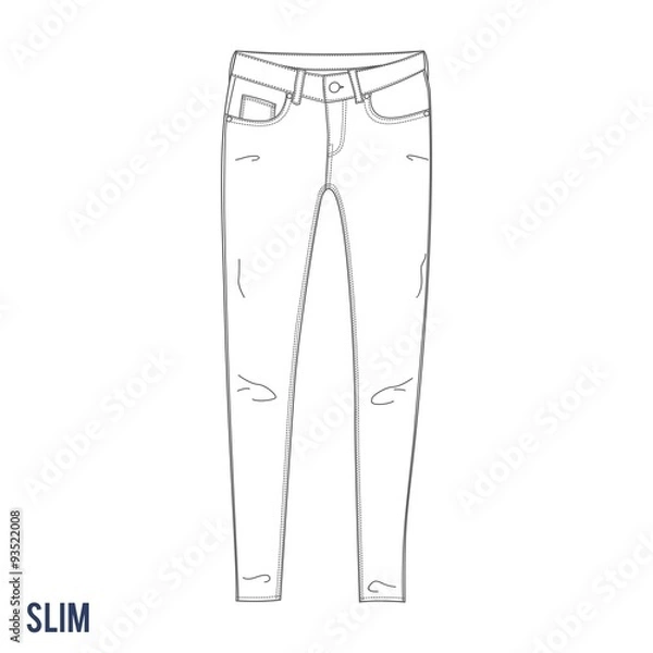 Obraz Slim jeans