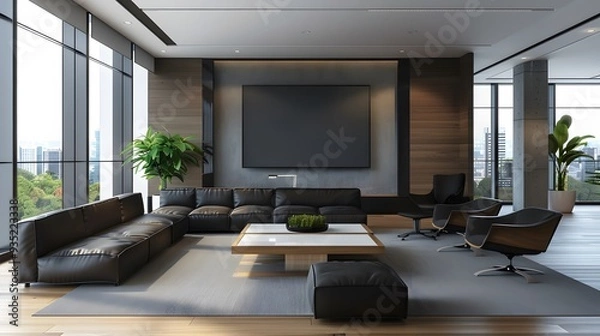 Fototapeta office background, background for meeting online