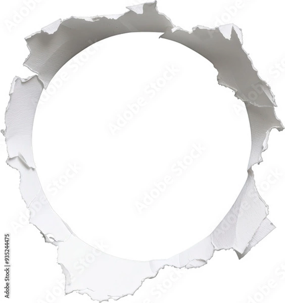 Obraz Ripped paper circle frame