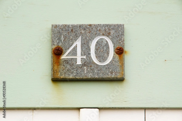 Fototapeta Number sign
