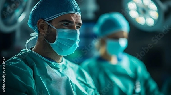 Fototapeta Create a dialogue between a doctor and a patient who is nervous about a complex surgery