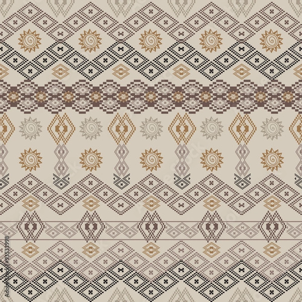 Obraz Ethnic tribal geometric pattern
