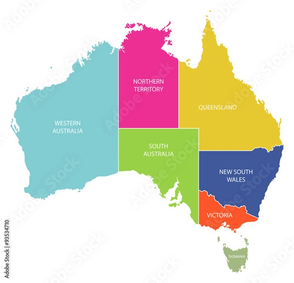 Obraz Australien Karte