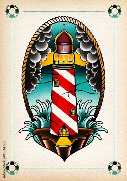 Obraz illustration light house