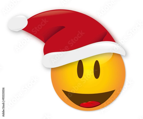 Fototapeta Weihnachtsmann Smiley