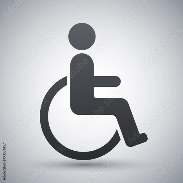 Obraz Vector disabled sign