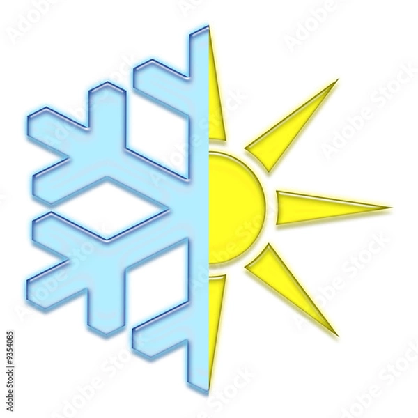 Obraz Symbole climatisation