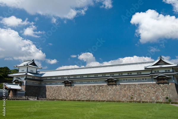 Obraz 金沢城と芝生