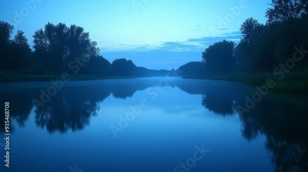 Obraz Serene Blue Hour at the