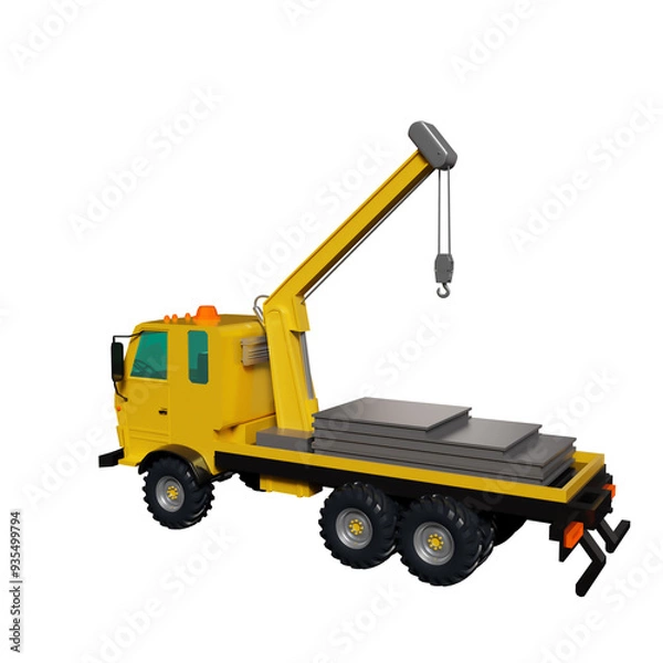 Fototapeta Construction Equipment 3D